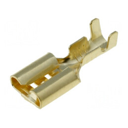 Terminal plat 6,3mm aurit mamă pe cablu crimpate 1÷2,5mm2 | Electronic-mag.ro | Componente Electronice