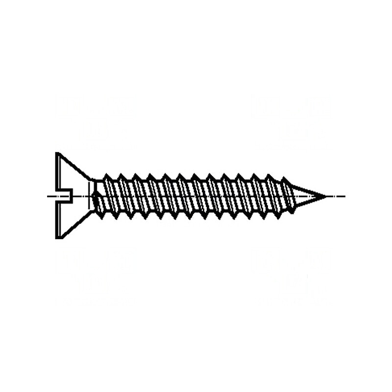 Şurub 2,9x16 cu cap îngropat crestat 0,8mm oţel călit zincat | Electronic-mag.ro | Componente Electronice