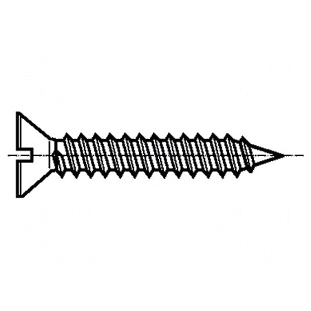 Şurub 2,9x16 cu cap îngropat crestat 0,8mm oţel călit zincat | Electronic-mag.ro | Componente Electronice