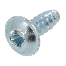 Şurub din plastic cu flanşă 2,9x8 Phillips PH1 zincat | Electronic-mag.ro | Componente Electronice