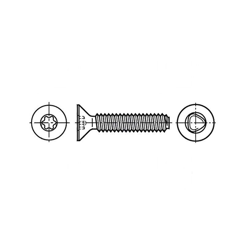 Şurub 2x10 Torx TX06 oţel zincat cu cap îngropat | Electronic-mag.ro | Componente Electronice