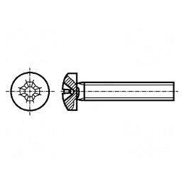 Şurub M3x8 Inox Cap Rotund Phillips PH1 | Electronic-mag.ro | Componente Electronice