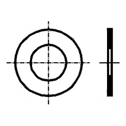 Şaibă rotundă M4 D8mm h0,2mm oţel cu ulei | Electronic-mag.ro | Componente Electronice