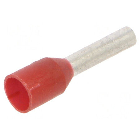 Vârf tub capăt cupru 1,5mm2 8mm cositorit crimpat izolată | Electronic-mag.ro | Componente Electronice