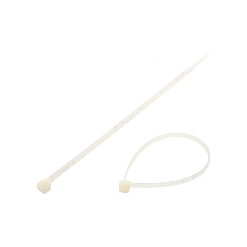 Colier de strângere poliamidă 220N 188mm x 4,8mm natural | Electronic-mag.ro | Componente Electronice