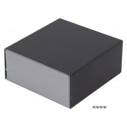 Carcasă aluminiu argint 153x160x69mm | Electronic-mag.ro | Componente Electronice