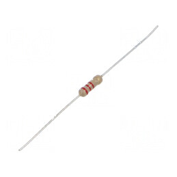 Rezistor carbon THT 2,2kΩ 500mW ±5% axial Ø3x9mm | Electronic-mag.ro | Componente Electronice