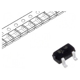 Tranzistor NPN bipolar BRT 50V 0,1A 0,2W SC75 R1 22kΩ | Electronic-mag.ro | Componente Electronice