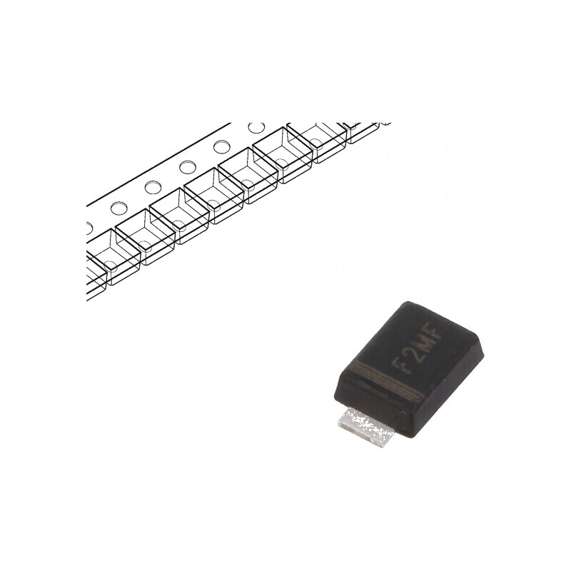 Diodă redresoare SMD 1kV 2A 500ns SMA flat Ufmax 1,3V | Electronic-mag.ro | Componente Electronice