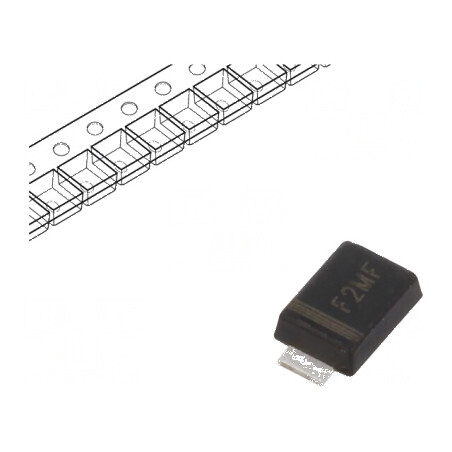 Diodă redresoare SMD 1kV 2A 500ns SMA flat Ufmax 1,3V | Electronic-mag.ro | Componente Electronice