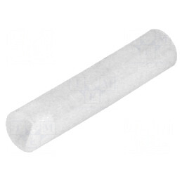Bucșă de distanțare LED 4mm x 3mm x 20mm naturală | Electronic-mag.ro | Componente Electronice