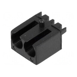 Carcasă LED 3mm poliamidă unghi negru UL94V-2 | Electronic-mag.ro | Componente Electronice