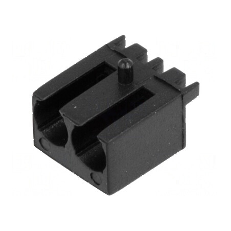Carcasă LED 3mm poliamidă unghi negru UL94V-2 | Electronic-mag.ro | Componente Electronice