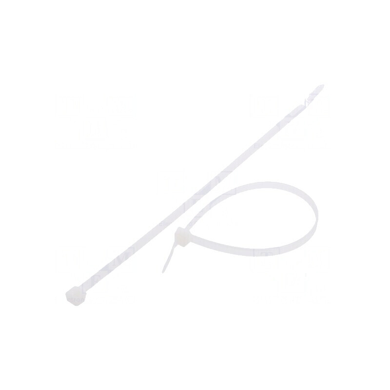 Colier de strângere poliamidă 215mm 4,8mm 222N naturală | Electronic-mag.ro | Componente Electronice