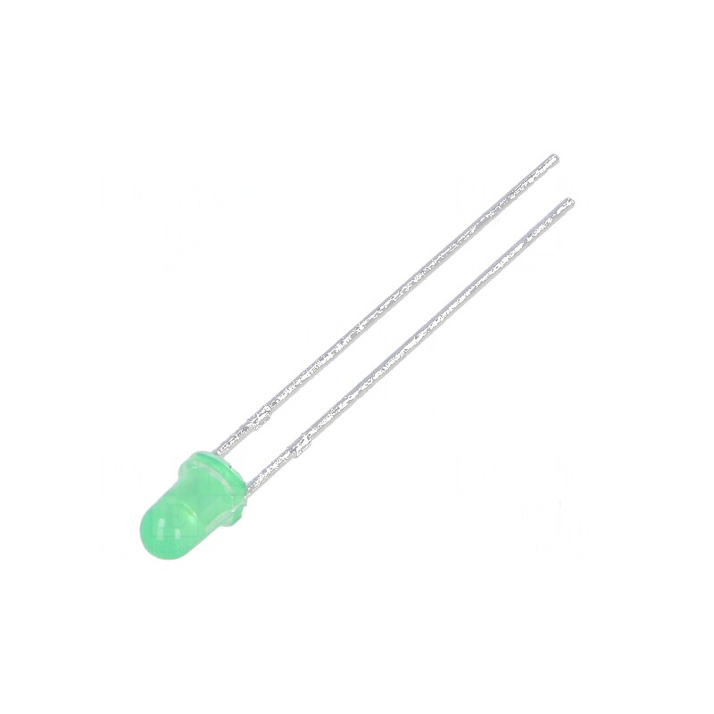 LED 3mm galben-verde 40mcd 40° convex | Electronic-mag.ro | Componente Electronice