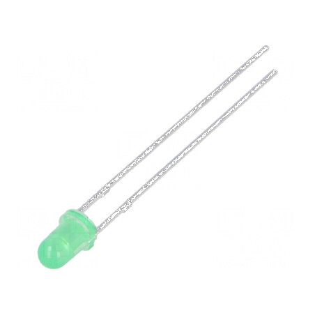 LED 3mm galben-verde 40mcd 40° convex | Electronic-mag.ro | Componente Electronice