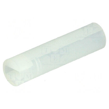 Bucșă de distanțare LED 4mm x 3mm x 16mm naturală | Electronic-mag.ro | Componente Electronice