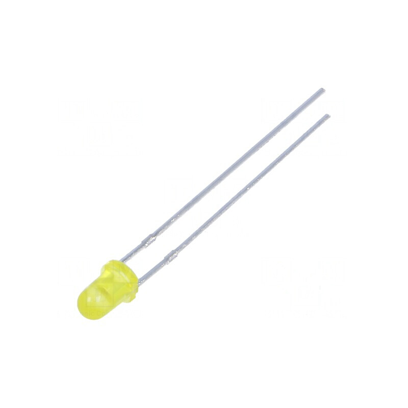 LED galben 3mm 40mcd 40° convex | Electronic-mag.ro | Componente Electronice