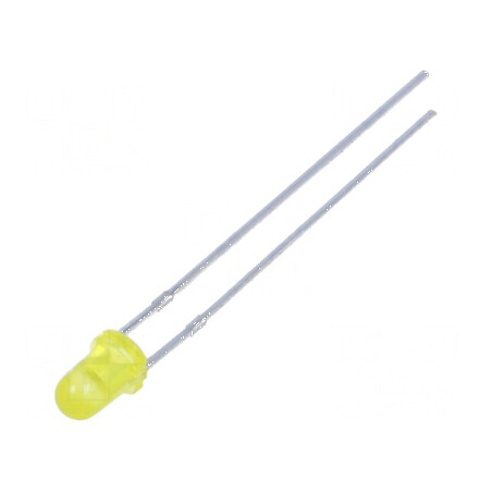 LED galben 3mm 40mcd 40° convex | Electronic-mag.ro | Componente Electronice