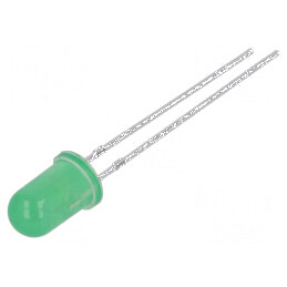 LED 5mm galben-verde 40-70mcd 30° convex | Electronic-mag.ro | Componente Electronice