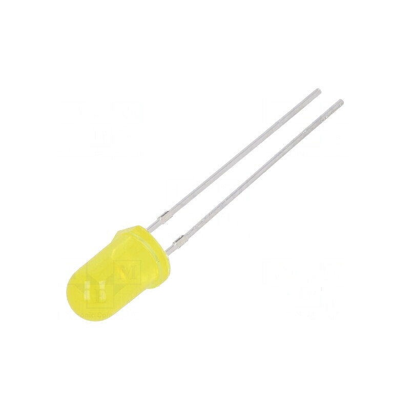 LED galben 5mm 20-40mcd 30° convex | Electronic-mag.ro | Componente Electronice