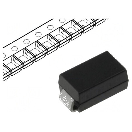 Diodă redresoare SMD 1kV 1A 2us DO214AC SMA Ufmax 1V Ir 5uA | Electronic-mag.ro | Componente Electronice