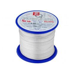 Sârmă de Cupru Argintată 0.6mm 250g | Electronic-mag.ro | Componente Electronice