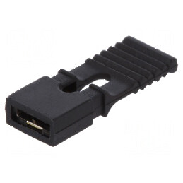 Conector şiruri pini jumper mamă 1x2 2,54mm negru | Electronic-mag.ro | Componente Electronice