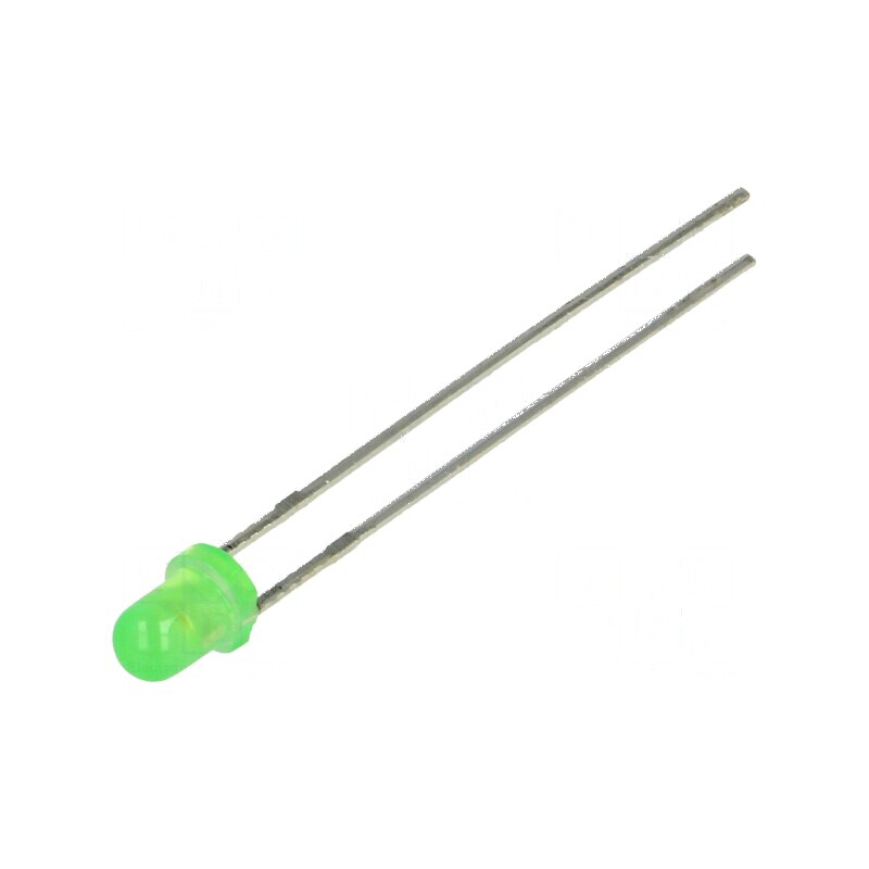 LED 3mm Verde Convex 4÷11mcd 34° | Electronic-mag.ro | Componente Electronice