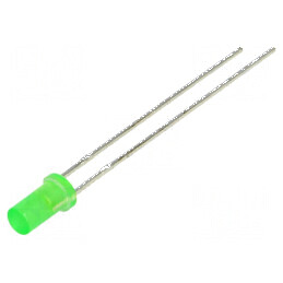 LED 3mm verde 9-11mcd 125° plat 2 termeni | Electronic-mag.ro | Componente Electronice