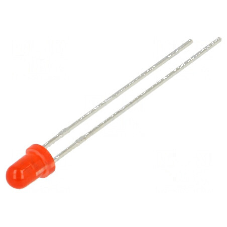 LED 3mm roșie 210-350mcd 60° convex | Electronic-mag.ro | Componente Electronice