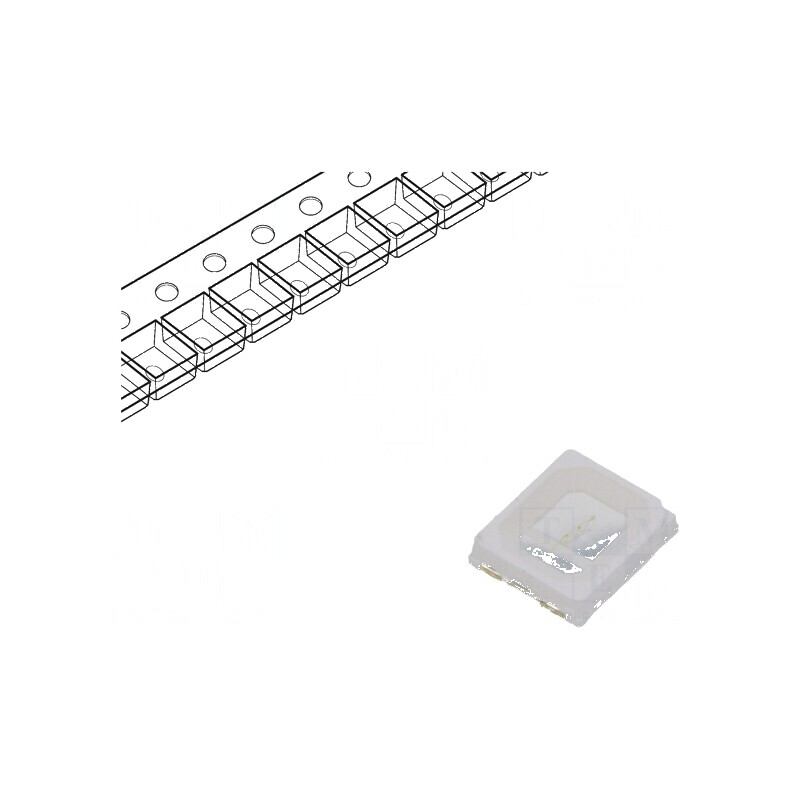 LED SMD 2835 Albastru 1500mcd 3,5x2,8mm 120° 60mA 455nm | Electronic-mag.ro | Componente Electronice