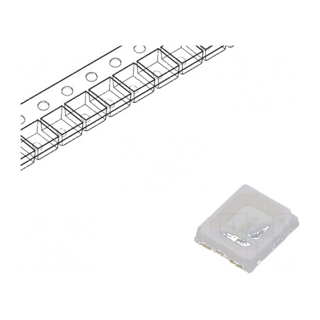 LED SMD 2835 Albastru 1500mcd 3,5x2,8mm 120° 60mA 455nm | Electronic-mag.ro | Componente Electronice