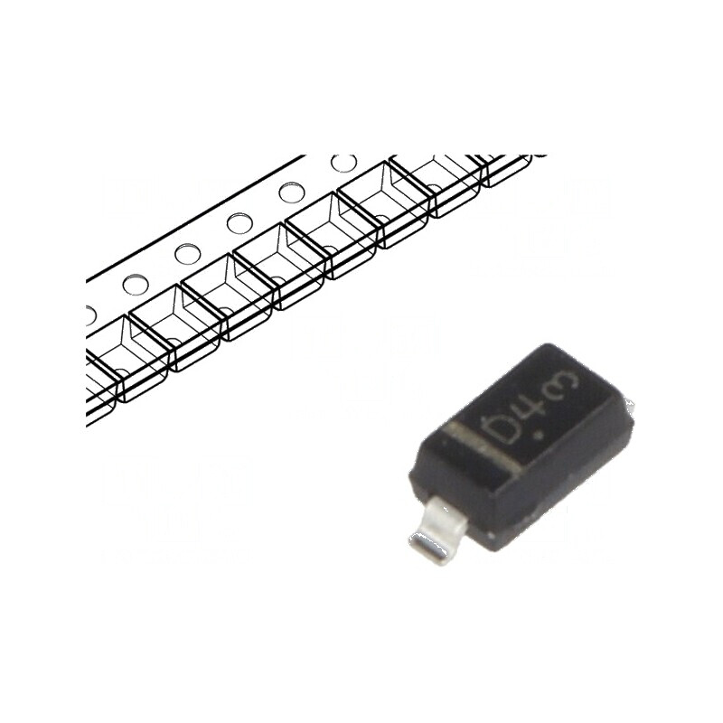 Diodă Zener 0,5W 4,3V SMD SOD123 - 1 bucată | Electronic-mag.ro | Componente Electronice