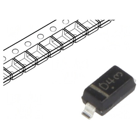 Diodă Zener 0,5W 4,3V SMD SOD123 - 1 bucată | Electronic-mag.ro | Componente Electronice