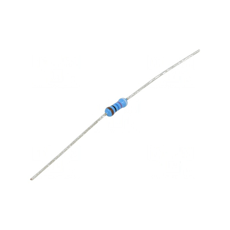 Rezistor thin film THT 976Ω 600mW ±1% Ø2,5x6,5mm 50ppm/°C | Electronic-mag.ro | Componente Electronice
