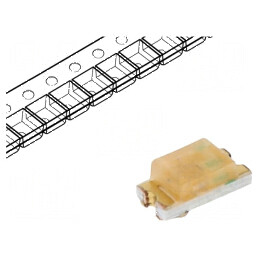 LED SMD 0603 Mov 70-130mcd 1,6x0,8x0,6mm 120° 5mA 68mW | Electronic-mag.ro | Componente Electronice