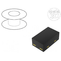 Diodă TVS bidirecțională 130W 5,5-9,5V DFN1006-2 SOD882 ESD | Electronic-mag.ro | Componente Electronice
