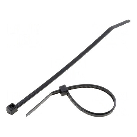 Colier de strângere poliamidă neagră 100mm 2,5mm 80N | Electronic-mag.ro | Componente Electronice