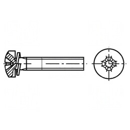 Şurub M2.5x10mm Cap Rotund Phillips PH1 Oţel Zincat | Electronic-mag.ro | Componente Electronice
