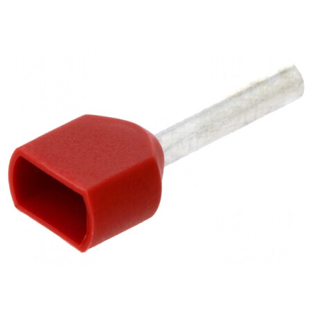 Vârf tub de capăt dublă izolată cupru 1,5mm2 12mm cositorit | Electronic-mag.ro | Componente Electronice