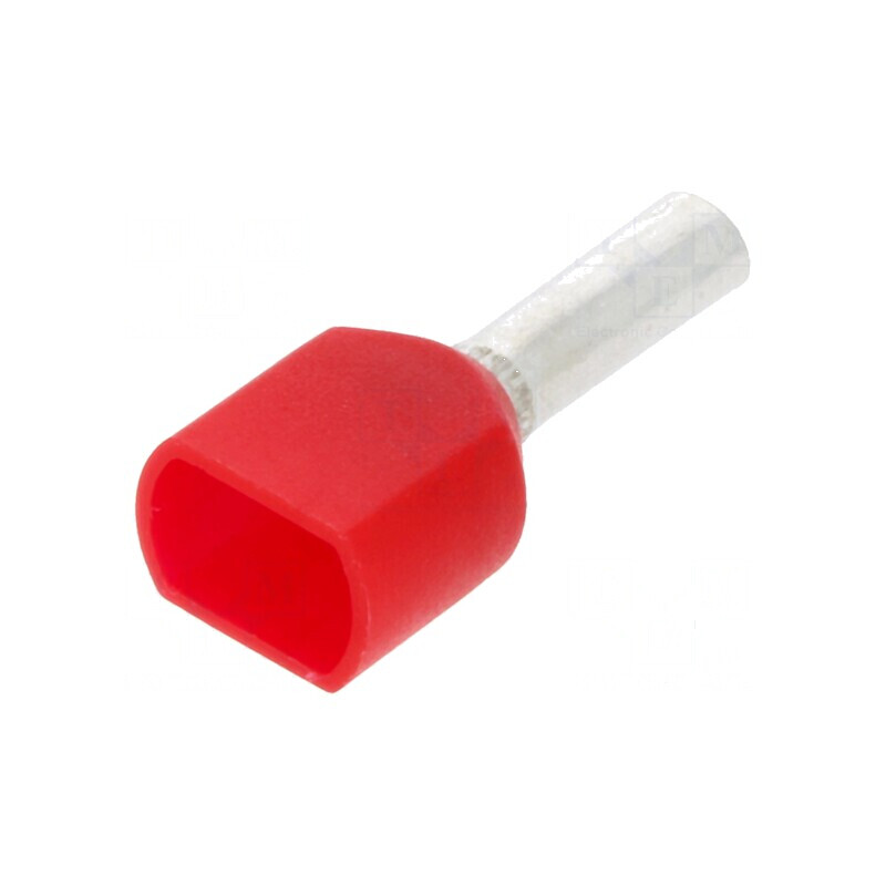 Vârf tub capăt izolată dublă cupru 1mm2 8mm cositorit | Electronic-mag.ro | Componente Electronice Vârf tub capăt izolată dublă cupru 1mm2 8mm cositorit | Electronic-mag.ro | Componente Electronice
