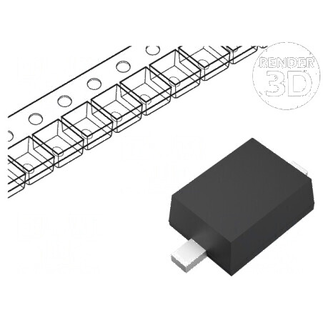 Diodă SMD 90V 0,1A 4ns SC90A SOD323F Ufmax 1,2V | Electronic-mag.ro | Componente Electronice