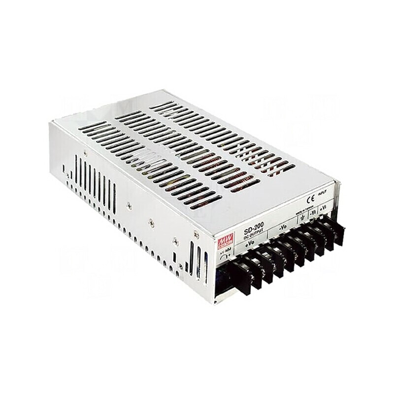 Convertor: DC/DC 201,6W Uintr: 19÷36V Uieş: 24VDC Iieş: 8,4A: cod: SD-200B-24, | Electronic-mag.ro | Componente Electronice Convertor: DC/DC 201,6W Uintr: 19÷36V Uieş: 24VDC Iieş: 8,4A: cod: SD-200B-24, | Electronic-mag.ro | Componente Electronice