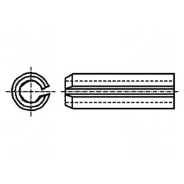 Ştift cu arc oţel călit BN 876 2mm x 18mm DIN 1481 | Electronic-mag.ro | Componente Electronice