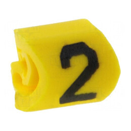 Markere Marcaj PVC Galben 2 1÷3mm -65÷105°C | Electronic-mag.ro | Componente Electronice