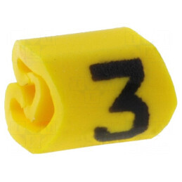 Markere pentru Marcaj PVC Galben 3 1/3mm -65÷105°C | Electronic-mag.ro | Componente Electronice
