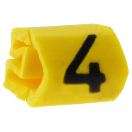 Markere Marcaj PVC galben 4.3mm -65÷105°C | Electronic-mag.ro | Componente Electronice