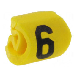 Markere Marcaj PVC galbenă 6 1÷3mm -65÷105°C | Electronic-mag.ro | Componente Electronice