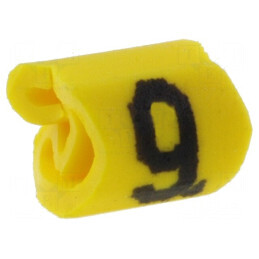 Markere Marcaj PVC galben 9,3mm -65÷105°C | Electronic-mag.ro | Componente Electronice